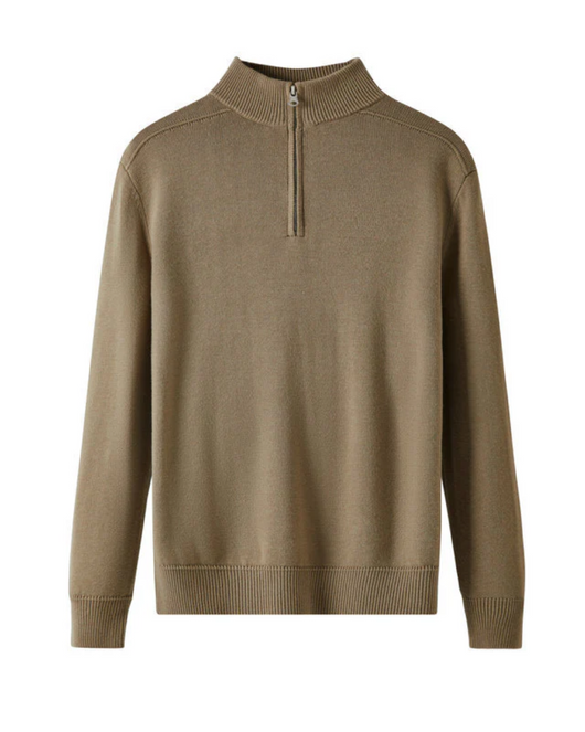 Capri Merino Wool Zip Sweater