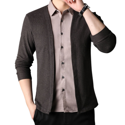 2-in-1 shirt and cardigan