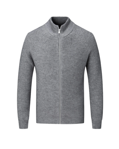 Four Seasons Merino Wool Zipped Cardigan
