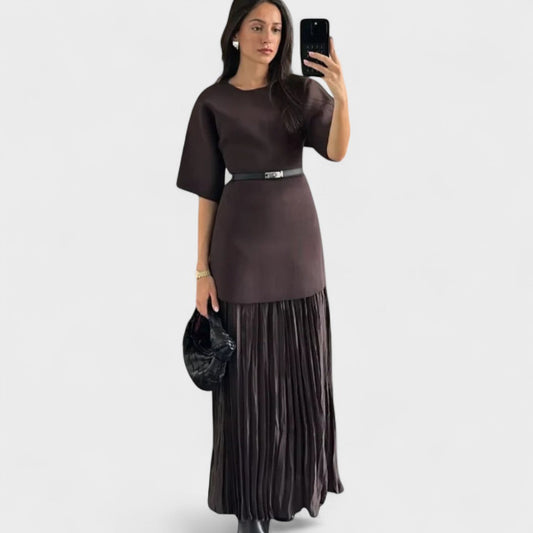 Andrea - Pleated Maxi Dress