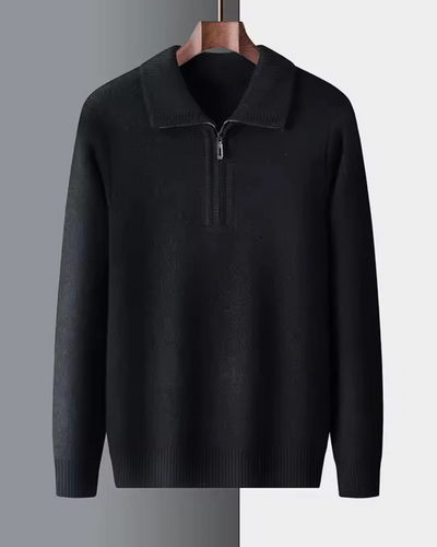 Gstaad Cashmere Quarter Zip Sweater