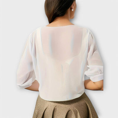 Olivia – Blouse with Open Front