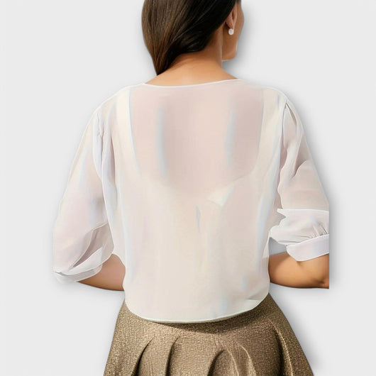 Olivia – Blouse with Open Front