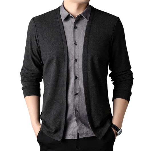 2-in-1 shirt and cardigan