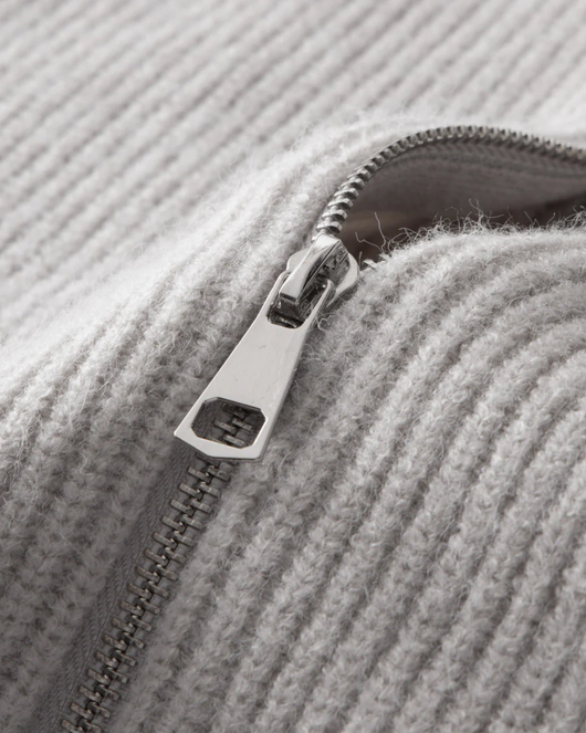 Four Seasons Merino Wool Zipped Cardigan