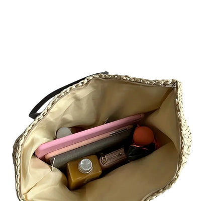 Lora.- Woven Tote Bag