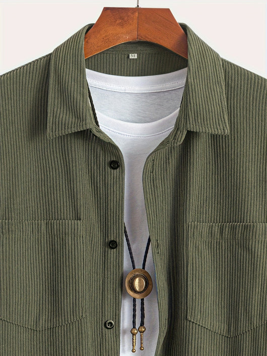 Casual Corduroy Cardigan