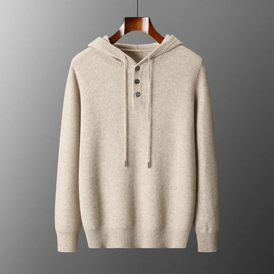 Elegant Merino Wool Hoodie