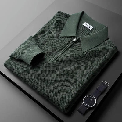 Elegant Men's Zip Sweater