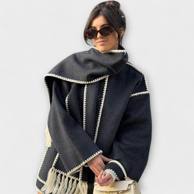 Chanel - Stylish Scarf Coat
