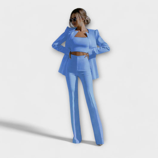 Selina – Stylish 3-Piece Set (Blazer, Top, Pants)