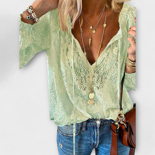 Lili - Unique Blouse with Lace Details