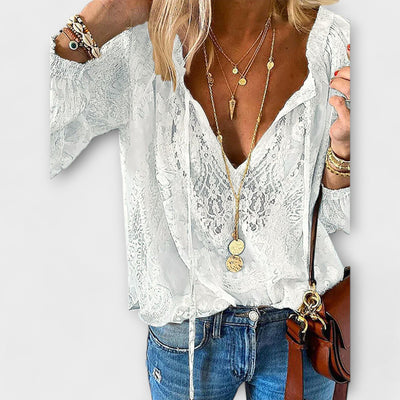 Lili - Unique Blouse with Lace Details