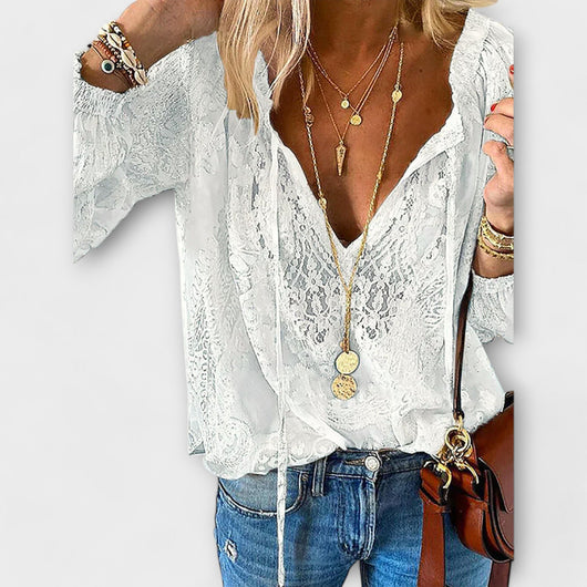 Lili - Unique Blouse with Lace Details