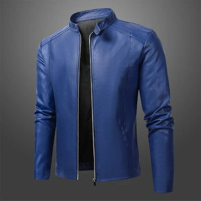 Elegant Men's Biker Leather Jacket