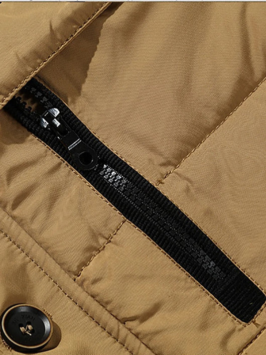 Elegant Hooded Fleece Jacket