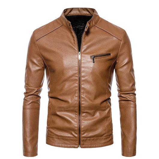 Plush Lined Leather Jacket
