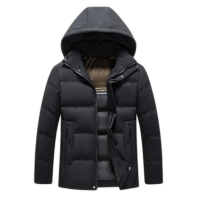 Elegant Hooded Fleece Jacket